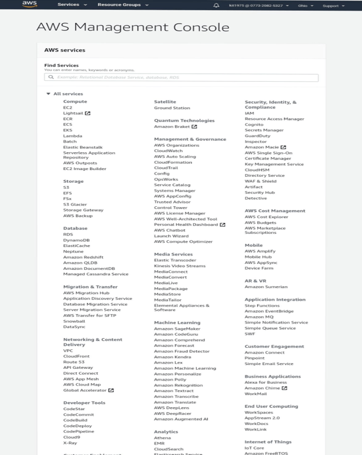 AWS-management-console-billing