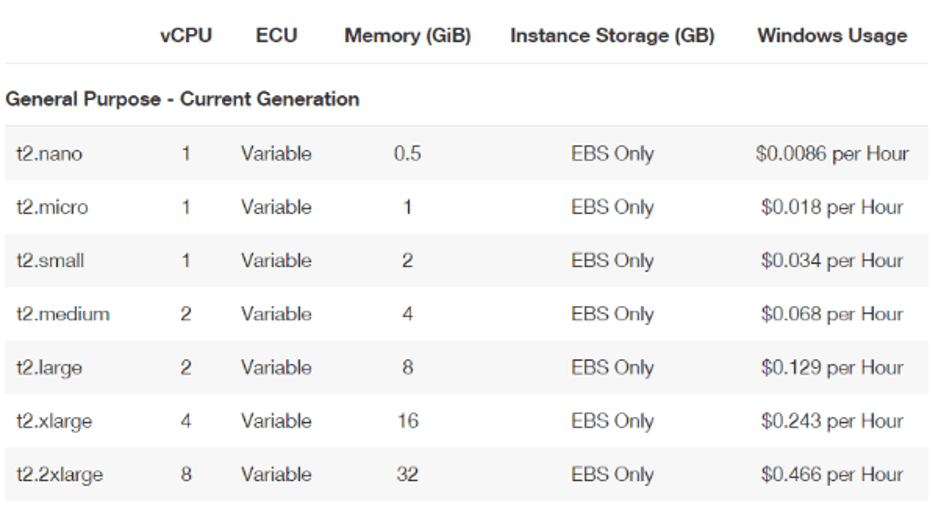 Amazon EC2 Pricing Model