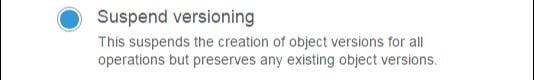 s3 versioning - multiple versions suspended