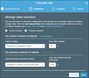 How to implement AWS S3 Lifecycle Policy