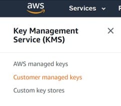 CMK - customer managed keys