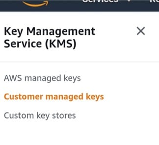 How to Setup S3 Inventory - key management service