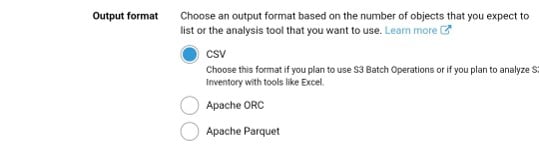 How to Setup S3 Inventory - output