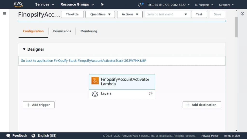 AWS Lambda EventSourceMapping - add destination