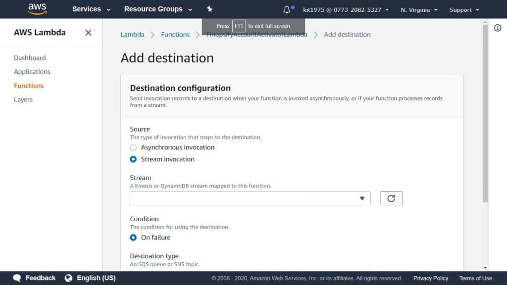 AWS Lambda EventSourceMapping - map stream