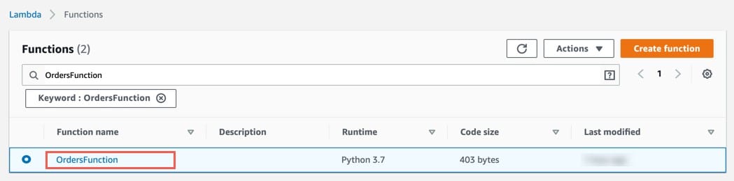 Aws Lambda Concurrency - select a function