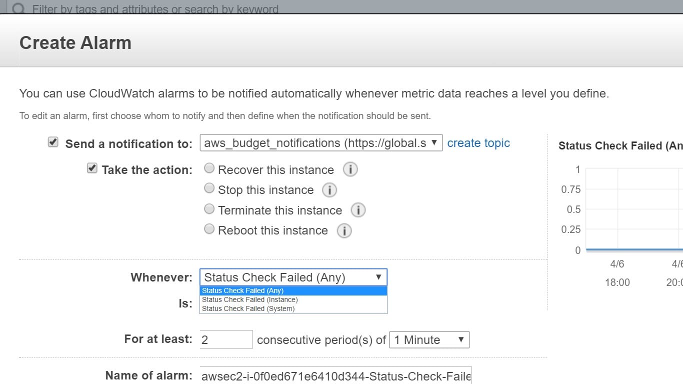 Status Check False EC2 Instances: Status Check Alarms - CloudySave