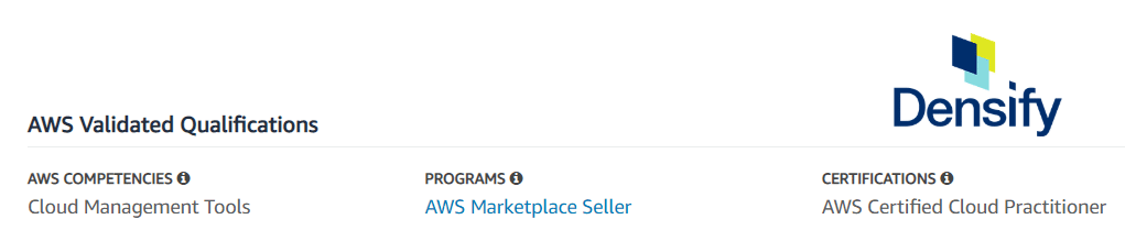 Cloud Management Tools AWS Partner - densify