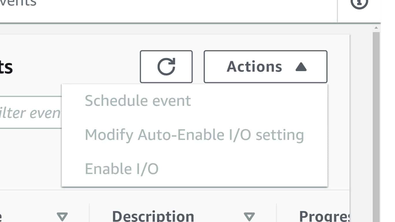 EC2 Scheduled Events - choose instance