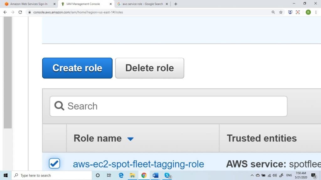 Roles or Instance Profiles Deletion - delete role