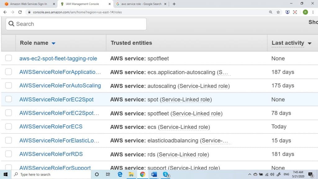 Roles or Instance Profiles Deletion - none