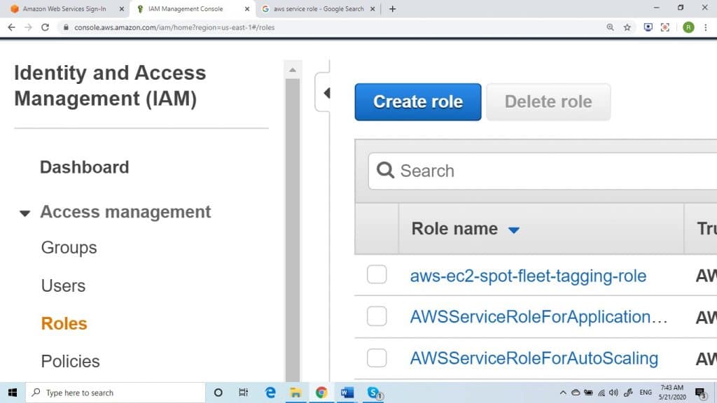 Roles or Instance Profiles Deletion - roles