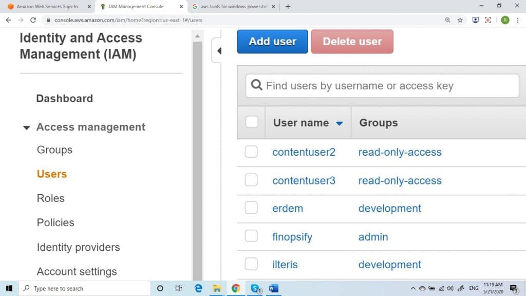 Tags for Roles and IAM Users - Add User