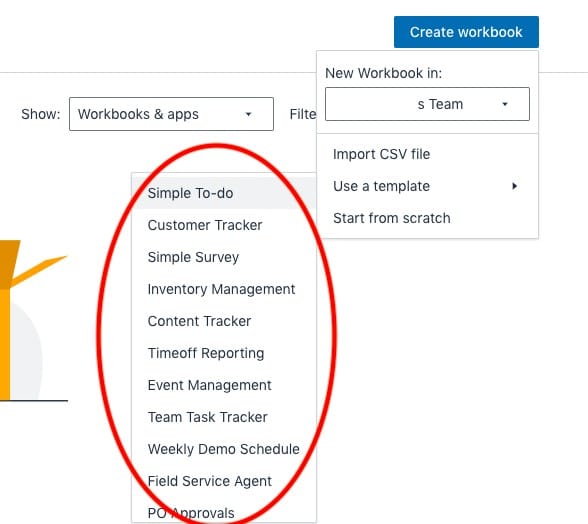 AWS Launches Amazon HoneyCode - create workbook