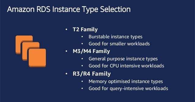 AWS RDS Instance Types - AWS RDS Instance Type Selection