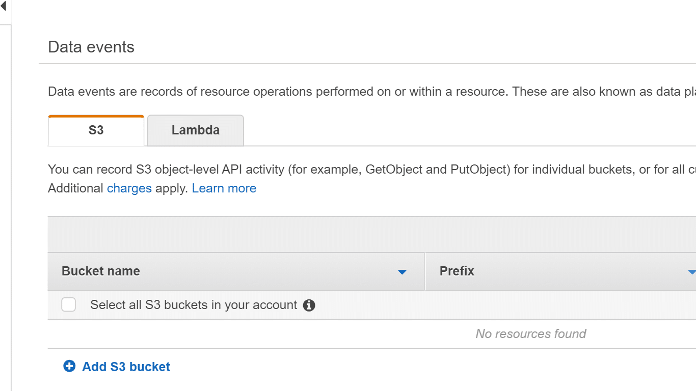 AWS CloudTrail Create Trail - CloudySave