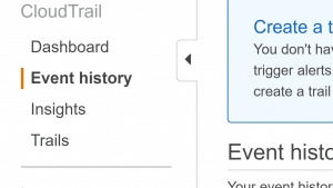 AWS CloudTrail: View Events in Console