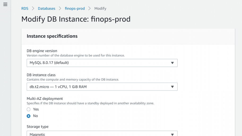 RDS Port - Modify Instance Settings for RDS Port