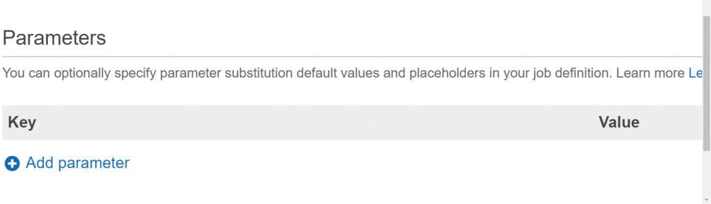 Starting with AWS Batch - Setting Parameters