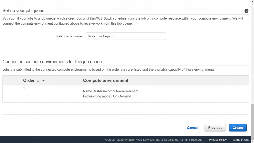 Starting with AWS Batch - Setting Up Job Queue