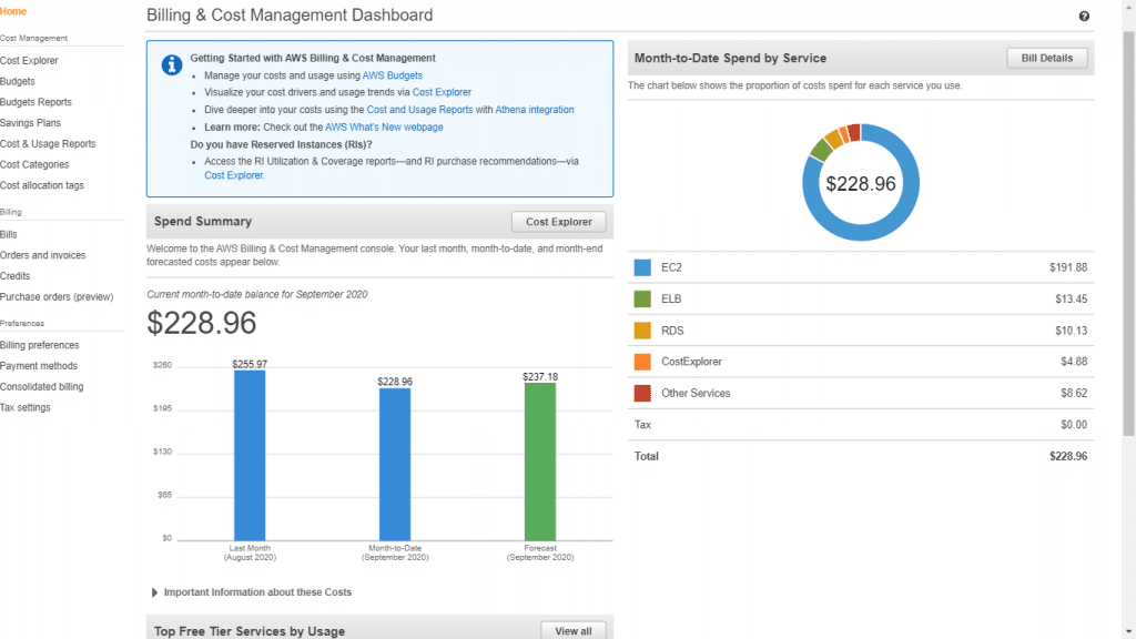 Cost Explorer - Billing and Cost Management Dashboard