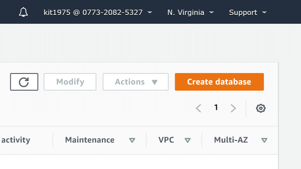 Neptune DB Cluster - Create Database