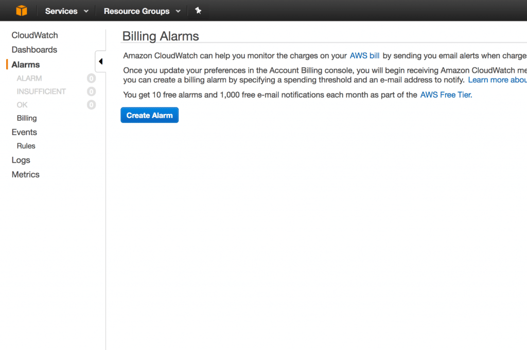 AWS Billing Alarms - Billing Alarms