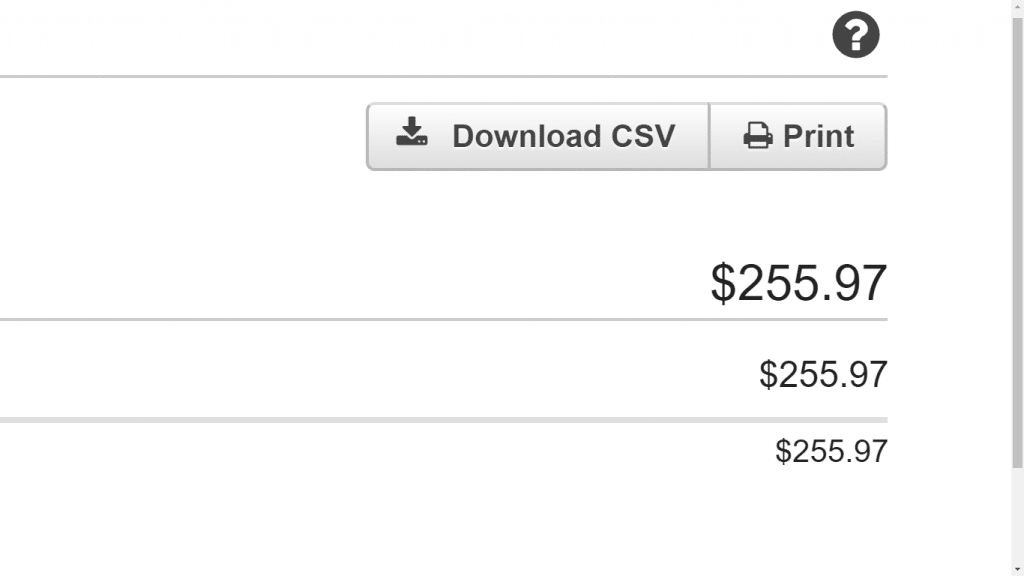 AWS Billing - Download CSV