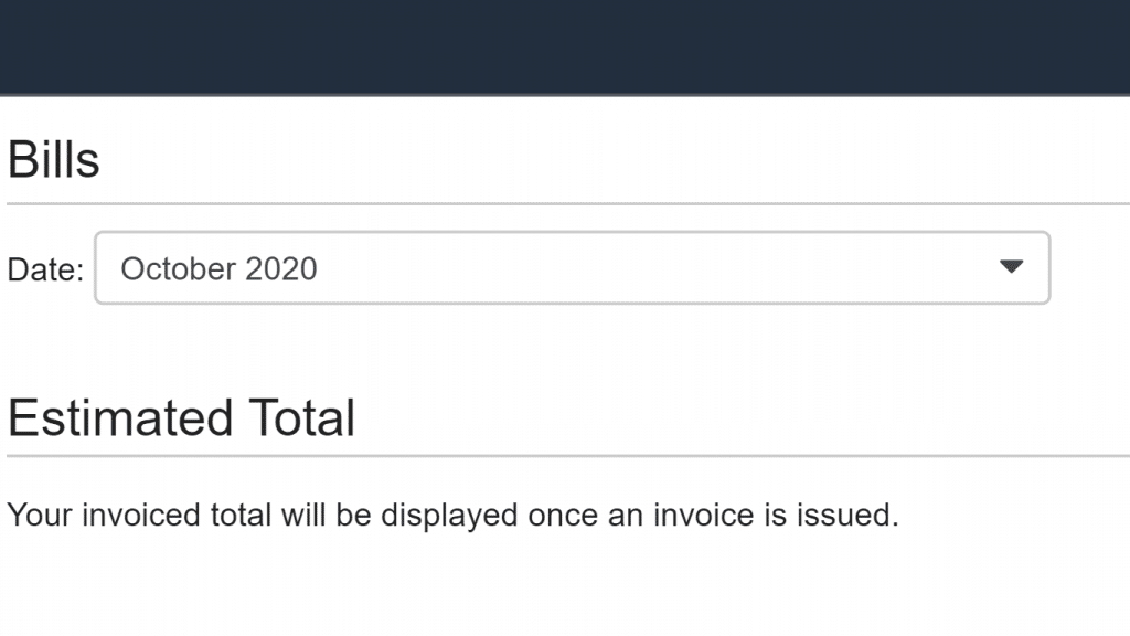 AWS Billing - Select Date