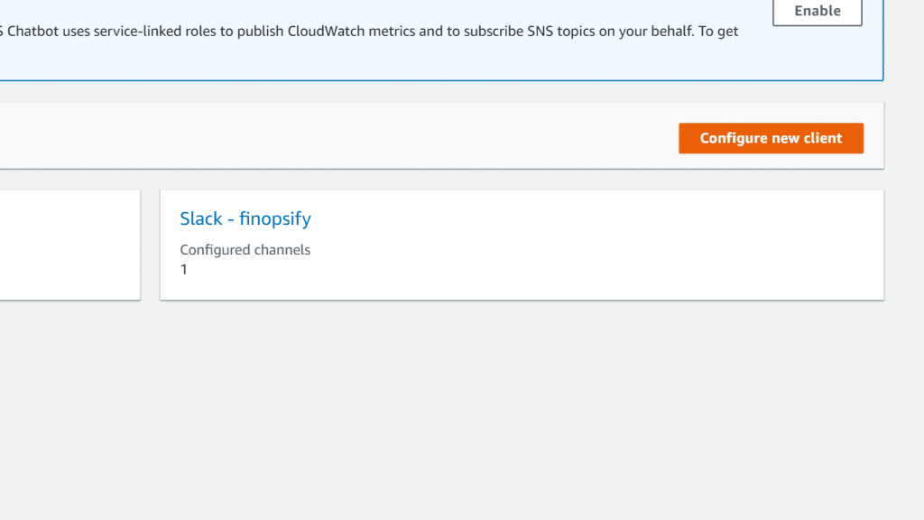 AWS Budgets Alerts - Configure New Client