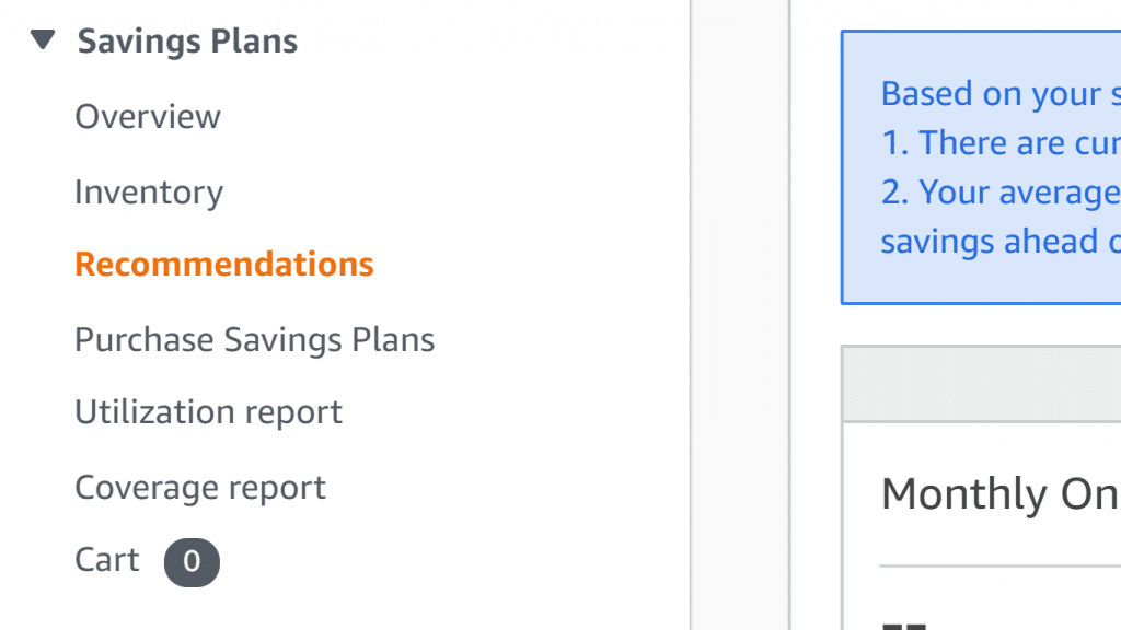 Purchasing Savings Plans - Recommendations