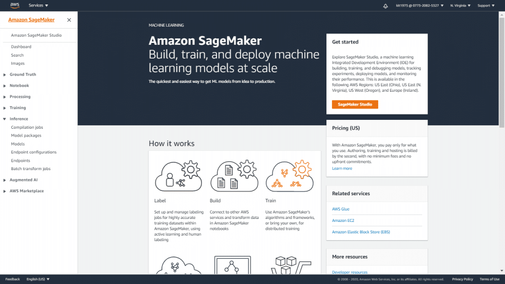 Delete a Studio Domain - SageMaker Console