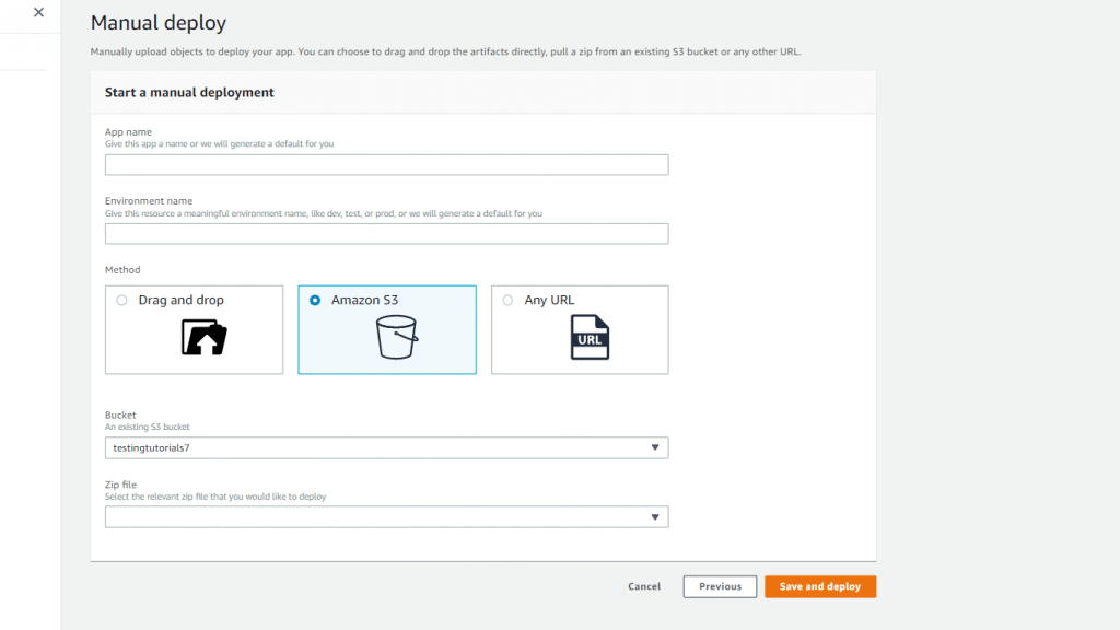 Deploy Without Git Provider - Choose a Method