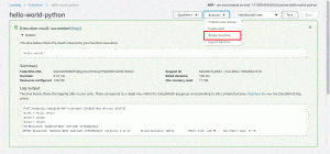 Run a Serverless AWS Function for “Hello, World!”
