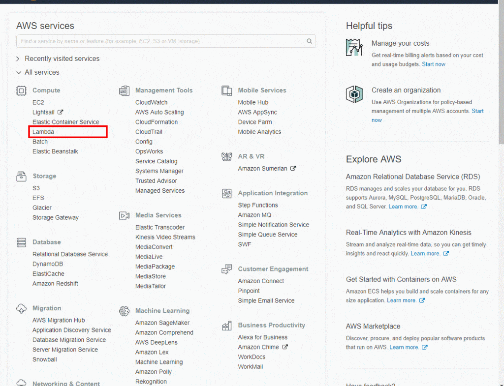 Serverless AWS Function - Lambda Compute