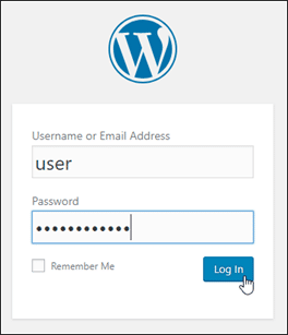 WordPress Lightsail Instance - WordPress Login